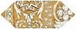Декор KERAMA MARAZZI Алмаш HGD\B513\35000 2 жёлтый 34х14см 0,48кв.м.