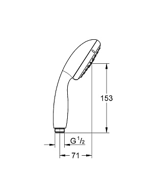 Ручной душ GROHE New Tempesta Cosmopolitan 28419002 хром