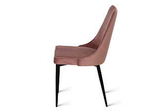 Кухонный стул AERO 50х58х91см велюр/сталь Rosa