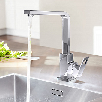 Смеситель для кухни GROHE Eurocube 31255000 высокий излив хром