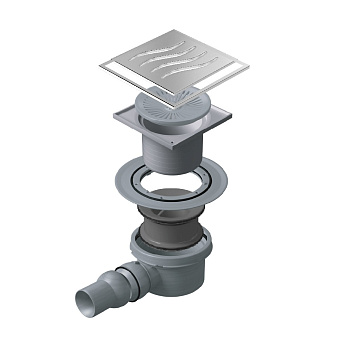 Душевой трап Pestan 13000070 15х15см горизонтальный сток