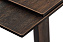 Кухонный стол раскладной AERO 90х160х76см закаленное стекло/керамика/сталь Dark Oak