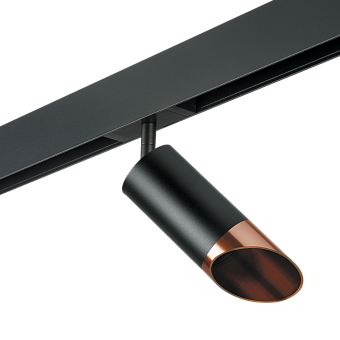 Трековый светильник Lightstar Rullo PRO437130 50Вт GU10 медь для однофазного трека