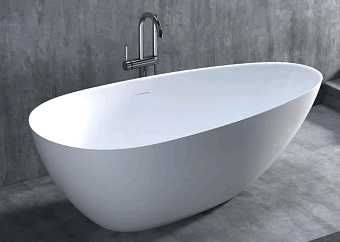 Ванна каменная SALINI PAOLA 101612G S-Sense глянцевая 172х82см отдельностоящая