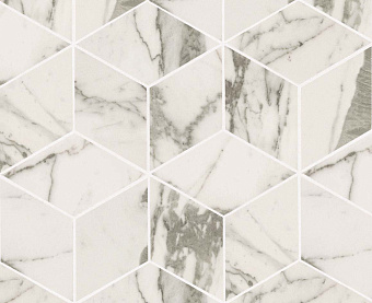 Декор Atlas Concord Италия Marvel Pro ADVK Statuario Select Mos. Esagono Lapp. 30х35см 0,42кв.м.