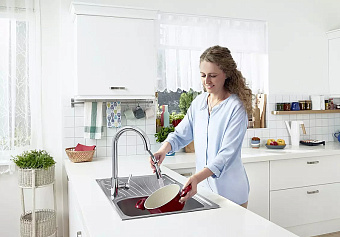 Смеситель для кухни VITRA Masterline A42145EXP выдвижной излив хром