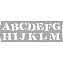 Трафарет VINCENT DECOR Art Decor Альфабета 15х45см