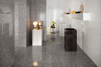 Неполированный керамогранит Atlas Concord Италия MARVEL GEMS ATW3 Terrazzo White 60х60см 1,08кв.м.