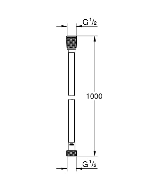 Душевой шланг GROHE 26334000 100см хром