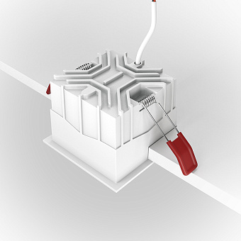 Светильник точечный встраиваемый Maytoni Alfa LED DL043-01-15W3K-SQ-W 15Вт LED