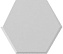 Настенная плитка WOW Wow 108943 Mini Hexa Ice White Matt. 15х17,3см 0,405кв.м. матовая