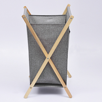 Корзина для белья WASSERKRAFT Nau WB-772-L серый 112л