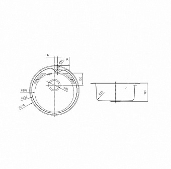 Мойка кухонная IDDIS Suno SUN49P0i77K 49х49см сталь