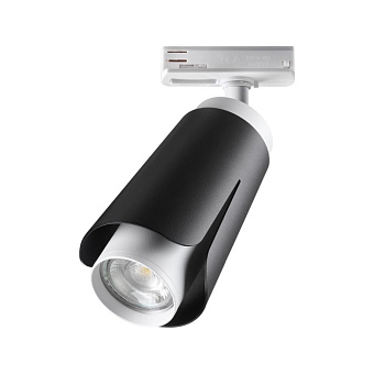 Трековый светильник Novotech PORT 370836 9Вт GU10 чёрный для однофазного трека