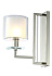 Бра CRYSTAL LUX NICOLAS NICOLAS AP1 NICKEL/WHITE 60Вт E14