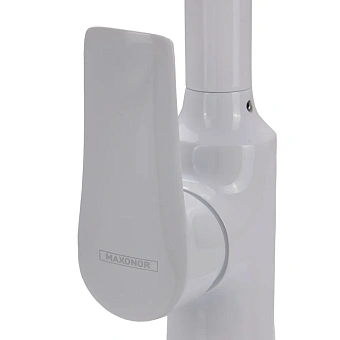 Смеситель для кухни Maxonor MN4073-8 поворотный излив белый