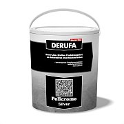 Декоративное покрытие DERUFA Policromo silver Эффект создающее переливы при разных углах зрения 1кг