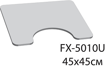 Коврик для ванной FIXSEN Tomy FX-5010U 45х45см Белый/красный