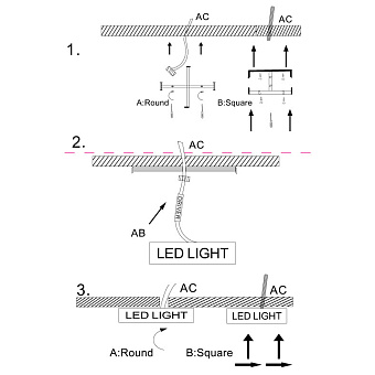 Светильник потолочный Maytoni Zon C032CL-L43MG4K 43Вт LED