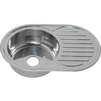 Мойка кухонная MELANA 7750 124 tb (*12) 77х50см хром