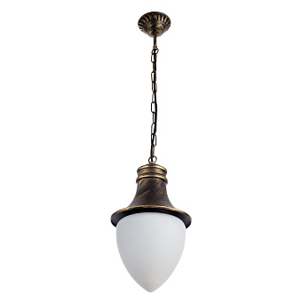 Светильник фасадный Arte Lamp VIENNA A1317SO-1BN 75Вт IP44 E27 золотой/чёрный