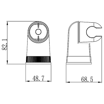 Держатель для душа LEMARK LM8009C хром
