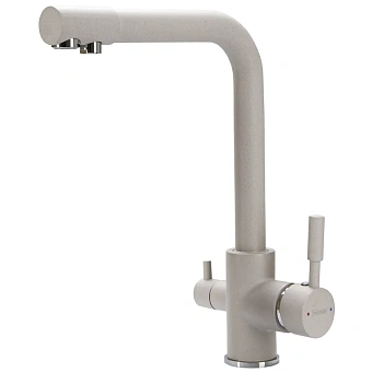 Смеситель для кухни Maxonor MN4352-20 поворотный излив бежевый