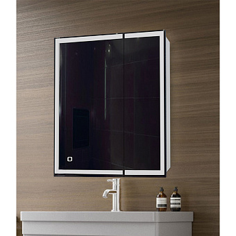Шкаф зеркальный Azario Minio CS00075842 16х70х80см с подсветкой