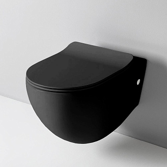 Сиденье для унитаза ArtCeram FLA014 03 nero с микролифтом