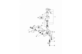 Смеситель для ванны GROHE BauLoop 23341000 хром