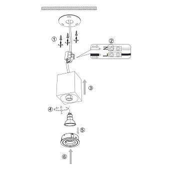 Светильник точечный накладной Maytoni Alfa C017CL-01W 50Вт GU10