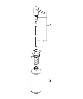 Дозатор GROHE Contemporary 40536000 хром