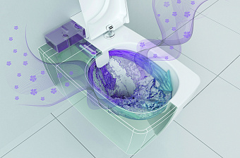 Унитаз подвесной VITRA Metropole 7672B003-1686 безободковый без микролифта