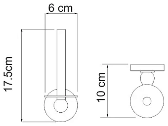 Держатель туалетной бумаги WASSERKRAFT Nau K-7700 85097/69097/77097 хром