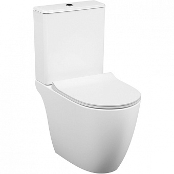 Унитаз напольный VITRA Sento 9830B003-7204 безободковый с микролифтом