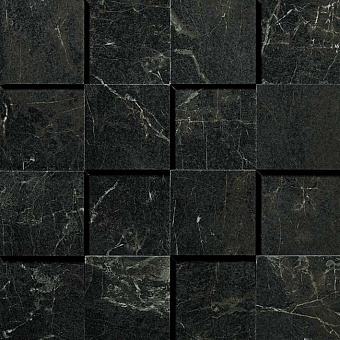 Керамическая мозаика Atlas Concord Италия Marvel Pro ADQB Noir St.Laurent Mosaico 3D 30х30см 0,54кв.м.