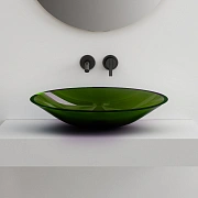 Раковина накладная Abber Kristall AT2812Emerald 53,5х42,5см