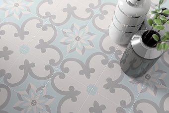 Матовый керамогранит WOW Cement 107951 Tradition Decor Warm 18,5х18,5см 0,413кв.м.