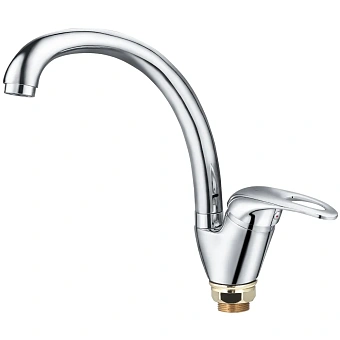 Смеситель для кухни Maxonor MN4103-2 поворотный излив хром