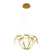 Светильник подвесной Eurosvet Alstroemeria 90138/2 золото 96Вт LED