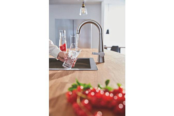 Смеситель для кухни GROHE Zedra 30026DC2 высокий излив нержавеющая сталь