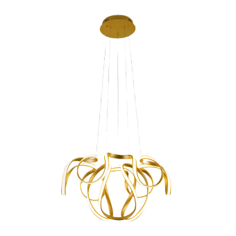 Светильник подвесной Eurosvet Alstroemeria 90138/2 золото 96Вт LED