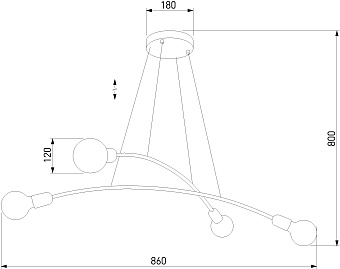 Светильник подвесной TK Lighting Helix 2727 60Вт E27