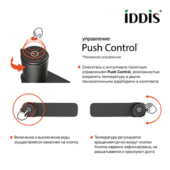 Смеситель для раковины IDDIS Slide SLIGMBTi01 графитовый