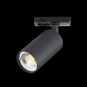 Трековый светильник ST Luce SOLT ST300.406.01 50Вт GU10 матовый чёрный для однофазного трека