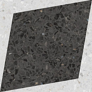 Матовый керамогранит WOW Drops 108807 Natural Rhombus Decor Graphite 18,5х18,5см 0,413кв.м.