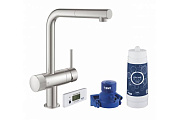 Смеситель для кухни GROHE Blue Pure Minta 30382DC0 высокий излив хром
