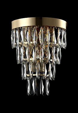 Бра CRYSTAL LUX ABIGAIL ABIGAIL AP3 GOLD/TRANSPARENT 180Вт E14
