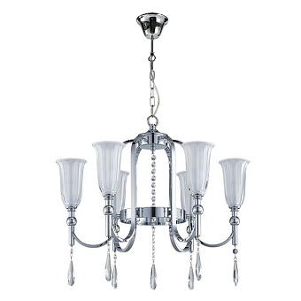 Люстра подвесная Newport 4800 4806/C chrome 60Вт 6 лампочек E14