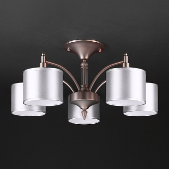 Люстра подвесная Eurosvet Adagio 60080/5 сатин-никель 40Вт 5 лампочек E14